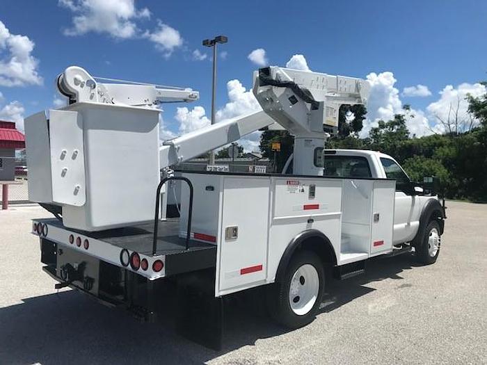 Used Versalift VST40-MH 45ft Bucket Boom on 2015 Ford F550 4x4 Reg Cab Utility Truck – C44902