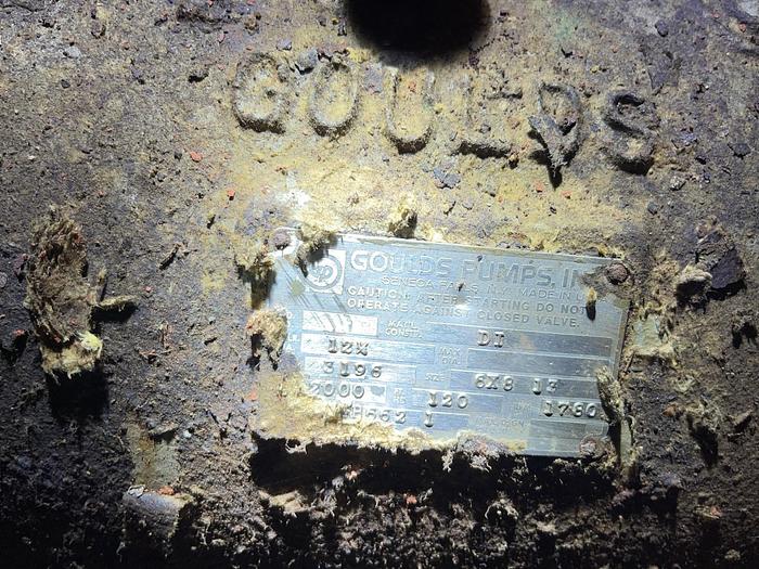 Used GOULDS MODEL 3196 6X8X13 150HP TERTIARY CLEANER PUMP 316 S/S