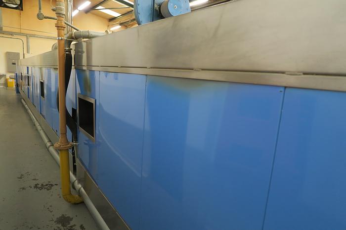 Used Steel Belt Tunnel Oven 1.1m wide x 24m baking