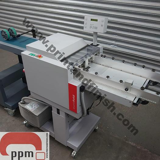 Used Eurofold Multigraf 235 Paper Folder With Foldmaster Stream Delivery & EF 2100 Batch Counter