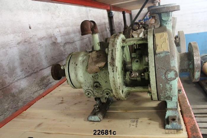 Used Goulds 3196 Pump, 1X2X8, Stainless Steel Casing, 5-Vane Impeller #22681