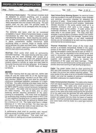 Used ABS SUBMERSIBLE PUMPS (2) - RECONDITIONED IN 2020 - 105 HP