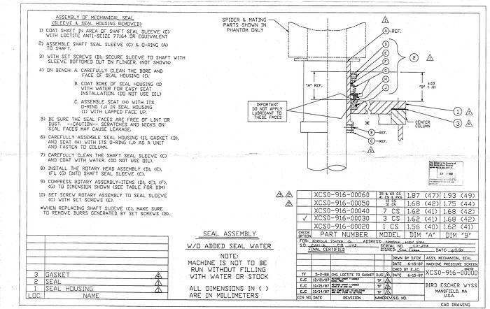 Used Bird Escher Wyss AXIGUARD 3 Pressure Screen, Axiguard 3, Two Foil Rotor, 0.078" Holes #26389