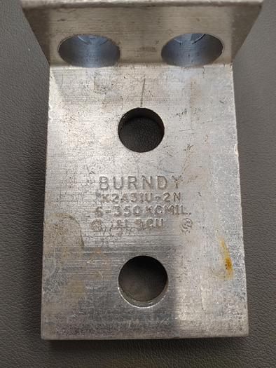 Parts Only Burndy Terminal 2 Lug K2A31U-2N 6-350KCMIL AL 9CU(110)