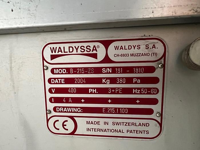 Used WALDYSSA AUTOMAC 38 MODEL B-215-ZS FLOW WRAPPER