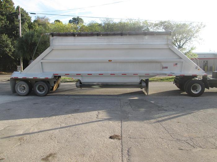Used 2014 Travis S102 Aluminum Bottom Dump Trailer