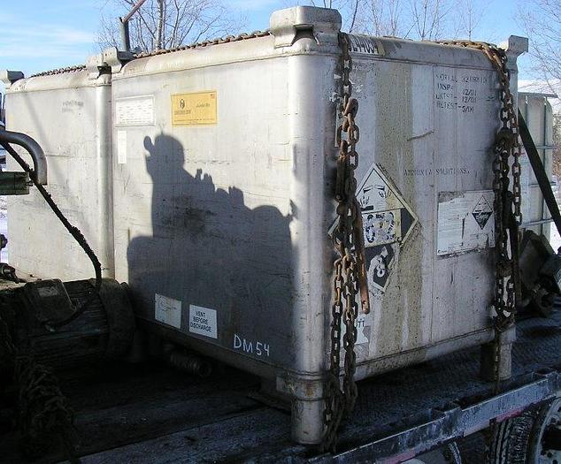 Used Clauson Stainless Steel Tote Tanks, 345 Gal