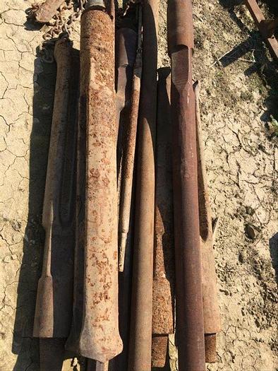 Used 9" OD x 56" L Chisel Bits