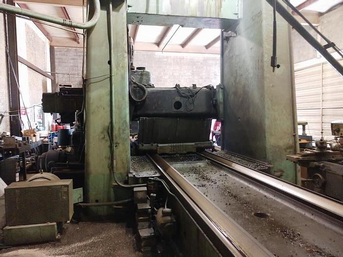 Used 1958 Cincinnati Hypro Planer Mill, 82" X 252" Table,  96" Under Rail, 50 HP Heads, 100" Between Columns