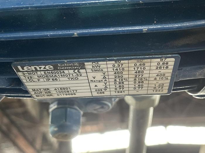 Used 60 GALLON BCH LIMITED TWIN MOTION KETTLE - S/S - JACKETED