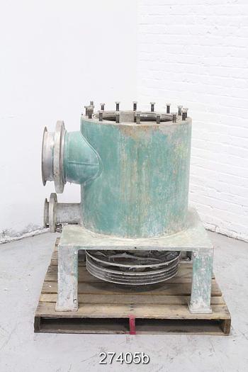 Used Bird Escher Wyss 3 Axiguard Pressure Screen, Maximum Pressure 60 Psi, Maximum Speed 1200 Rpm #27405