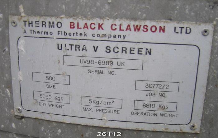 Used 1994 BLACK CLAWSON UV300 #26112