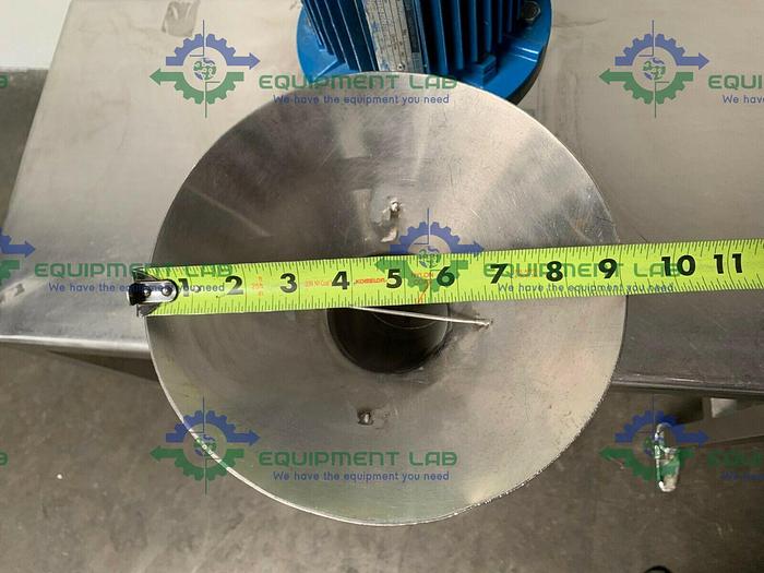 Used Custom Stainless Steel Lab Mill w/ Alpak Induction 1 HP Motor on SS Rolling Cart