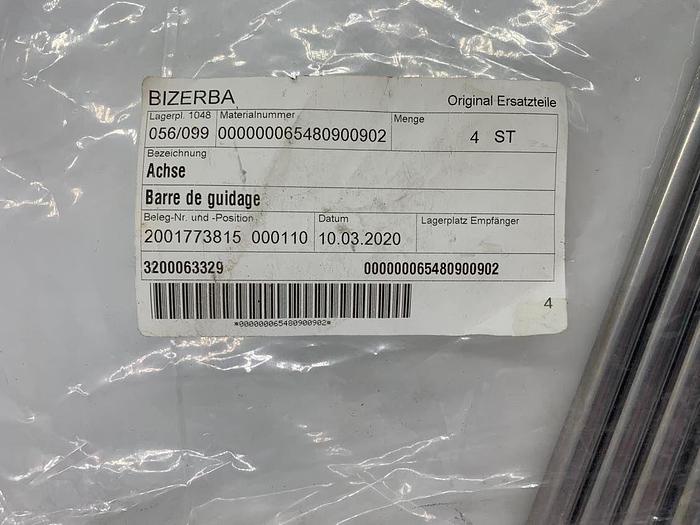 Bizerba Spare Parts Achse Part No. 65480900902