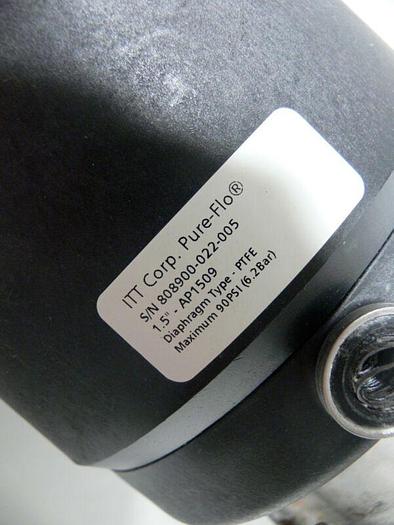 Used Lot of 3 - ITT Pure-Flo 1.5" Diaphragm Actuator w/ Switch (x2) & Diaphragm Valve