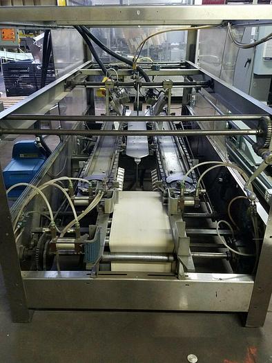 Used ABC PACKAGING HOT GLUE CASE SEALER w/ model 47 compressor an Nordson problue 7