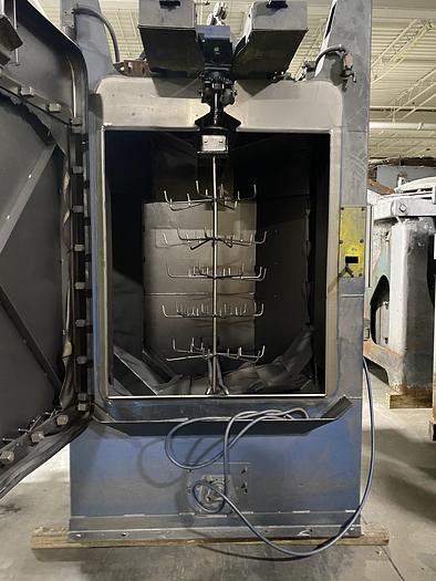 Used 2011 WHEELABRATOR 2 WHEEL SPINNER HANGER SHOT BLAST MACHINE