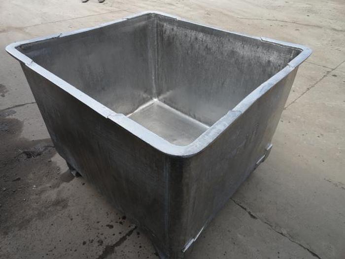 Used Stainless Steel Vats, 45"x 40"x 30"