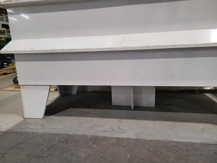 Used PVC Plastic Tank Double Wall with side and bottom support 70" x 28" x 29" D Hot Liquid