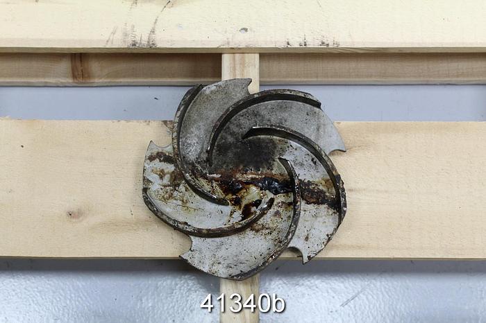 Used Goulds 3196 2x3x10 5-Vane 7.75" Stainless Steel Impeller #41340
