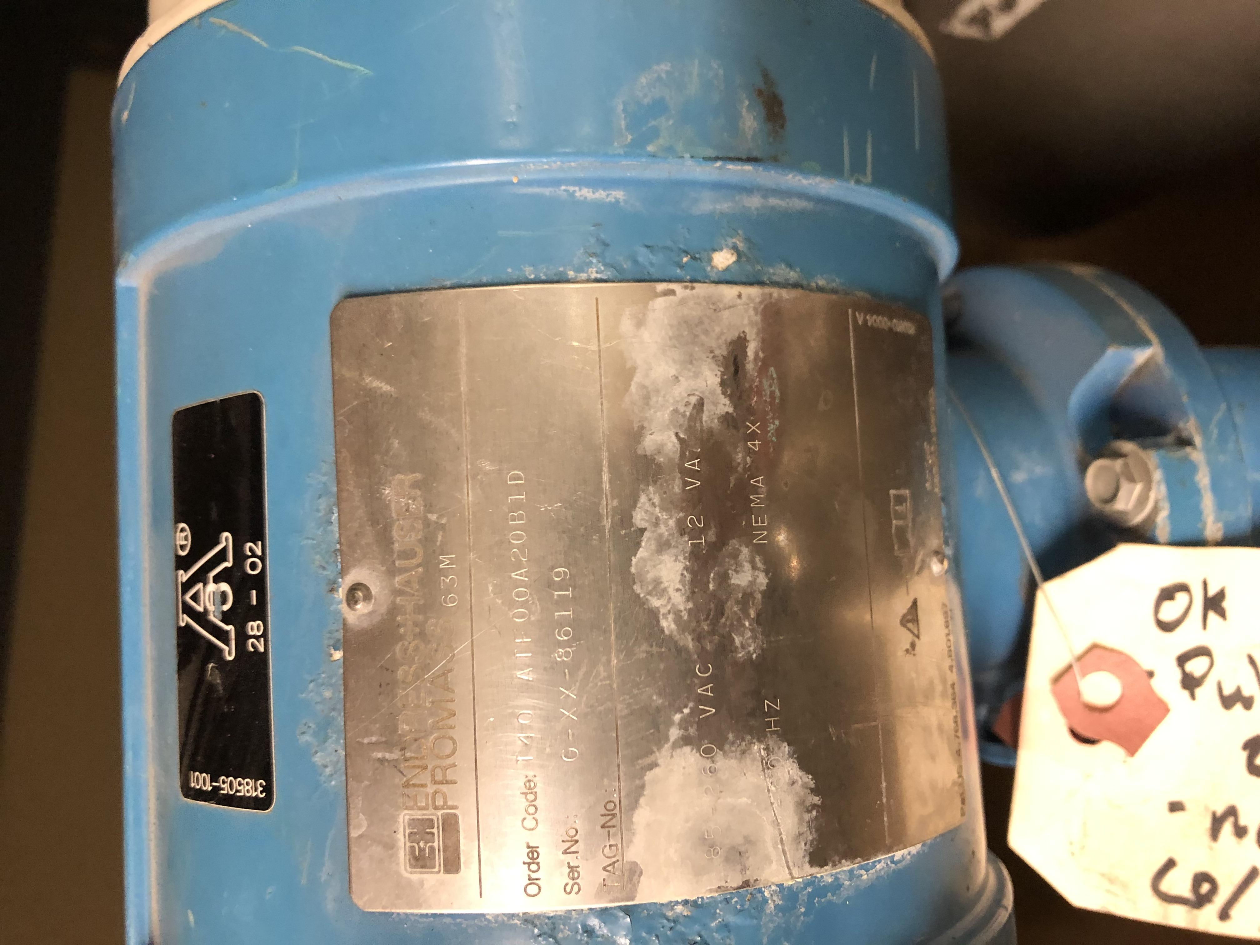 Used ENDRESS &amp; HAUSER PROMASS 63M FLOW METER