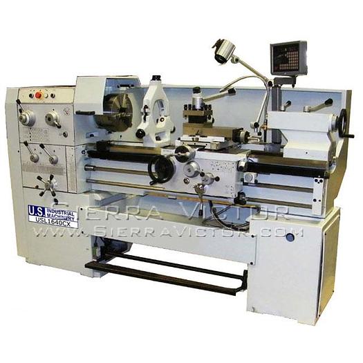 U.S. INDUSTRIAL Precision Geared Head Gap Bed Lathe USL 1640 CX-KIT
