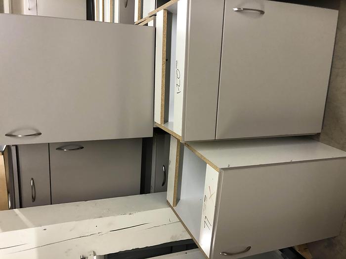 Used Plastic Laminate Cabinets- Beige/Gray