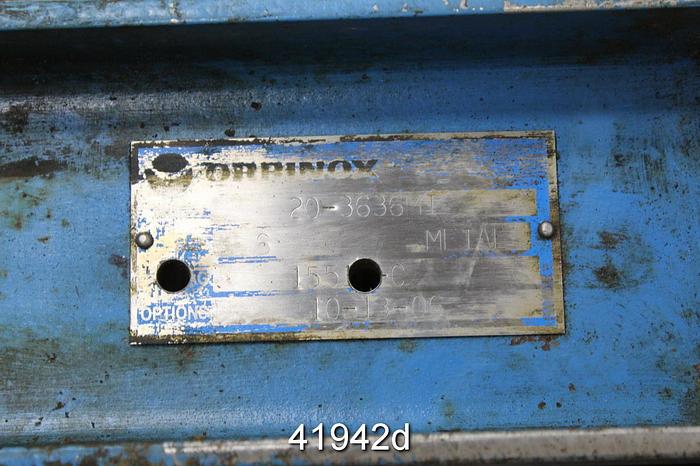 Used Orbinox 6" Air Operated Knife Gate Valve #41942