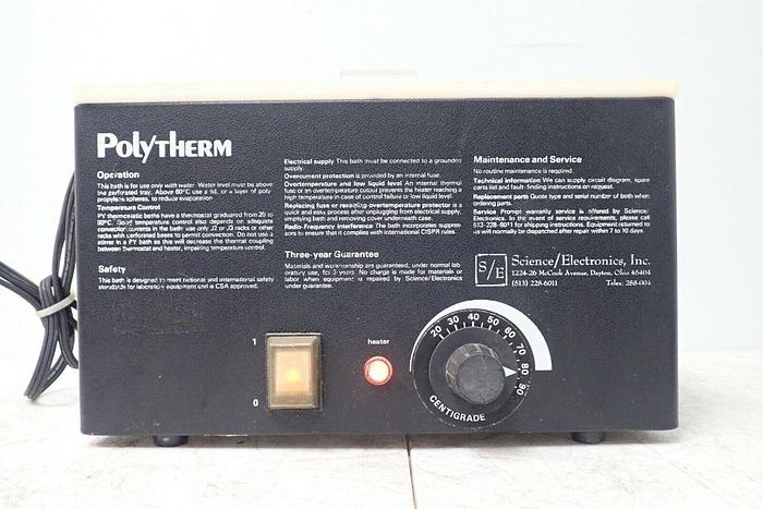 Used Polytherm Type PY1 Laboratory Heated Water Bath