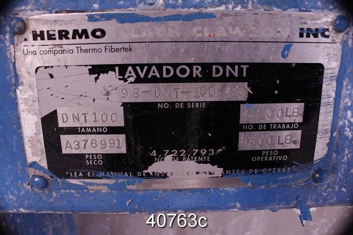 Used Black Clawson DNT-100 Washer #40763