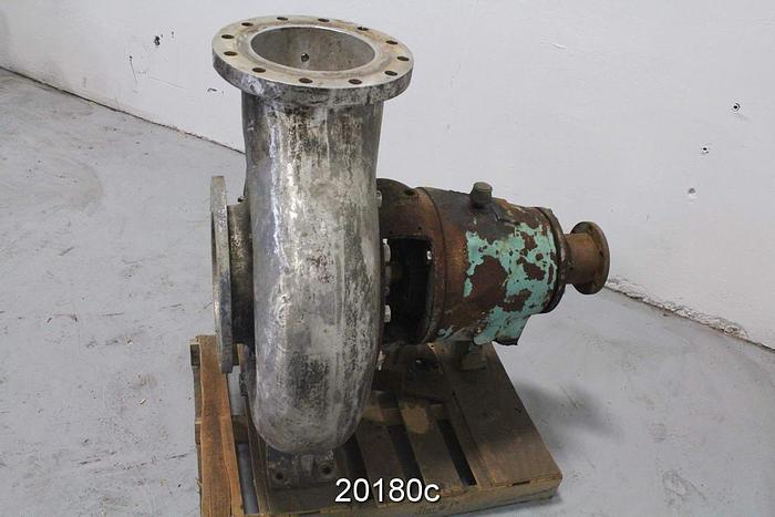 Used Goulds 3175 Pump, 10X12X18, 4-Vane Impeller, 17" Stainless Steel Impeller, Stainless Steel Casing, Stainless Steel Suction Side Plate, Stainless Steel Stuffing Box.  Mechanical Seal. #20180