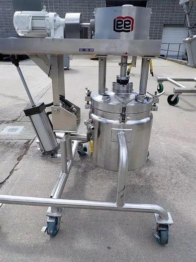 Used 10 GALLON LEE VACUUM DOUBLE MOTION AGITATED KETTLE - S/S - 100 PSI JACKET