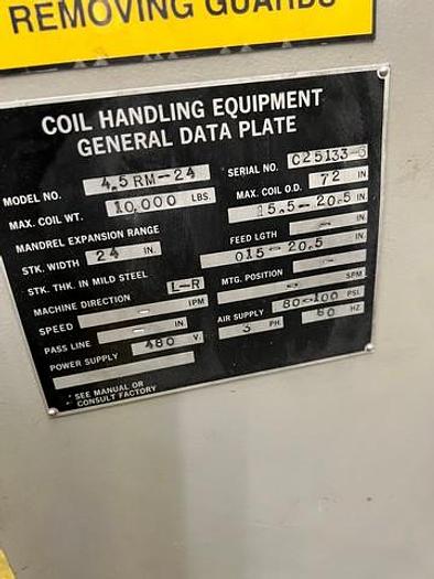 Used 2013 CWP SMX 24 Servo Coil Feed Line