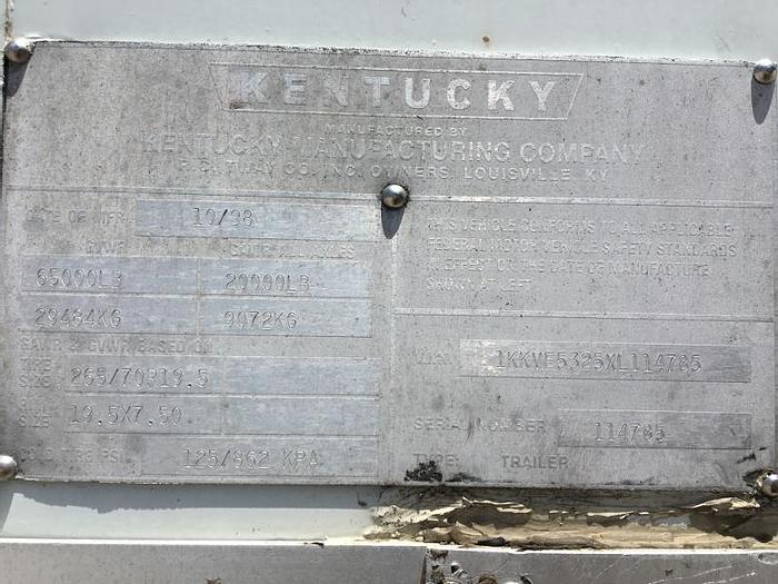 Used 1999 KENTUCKY MOVER BOX