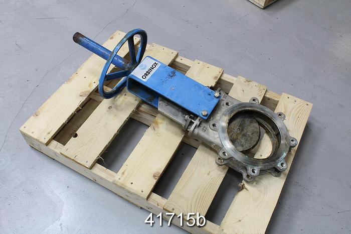Used Orbinox 20-3636RI 8" Hand Operated Knife Gate Valve #41715