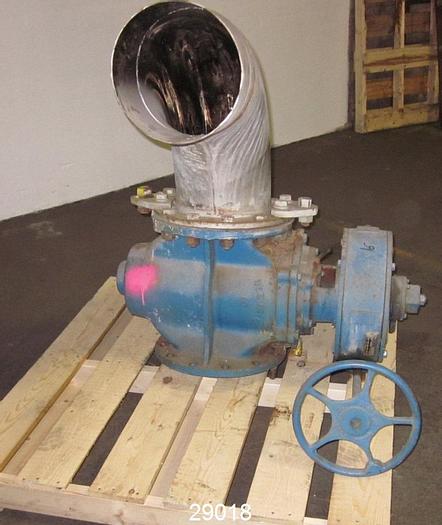 Used Dezurik 10" Hand Operated 3 Way Valve #29018