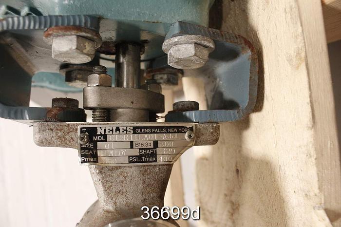 Used Neles Jamesbury C15R11LA01 1" V-Ball Control Valve #36699