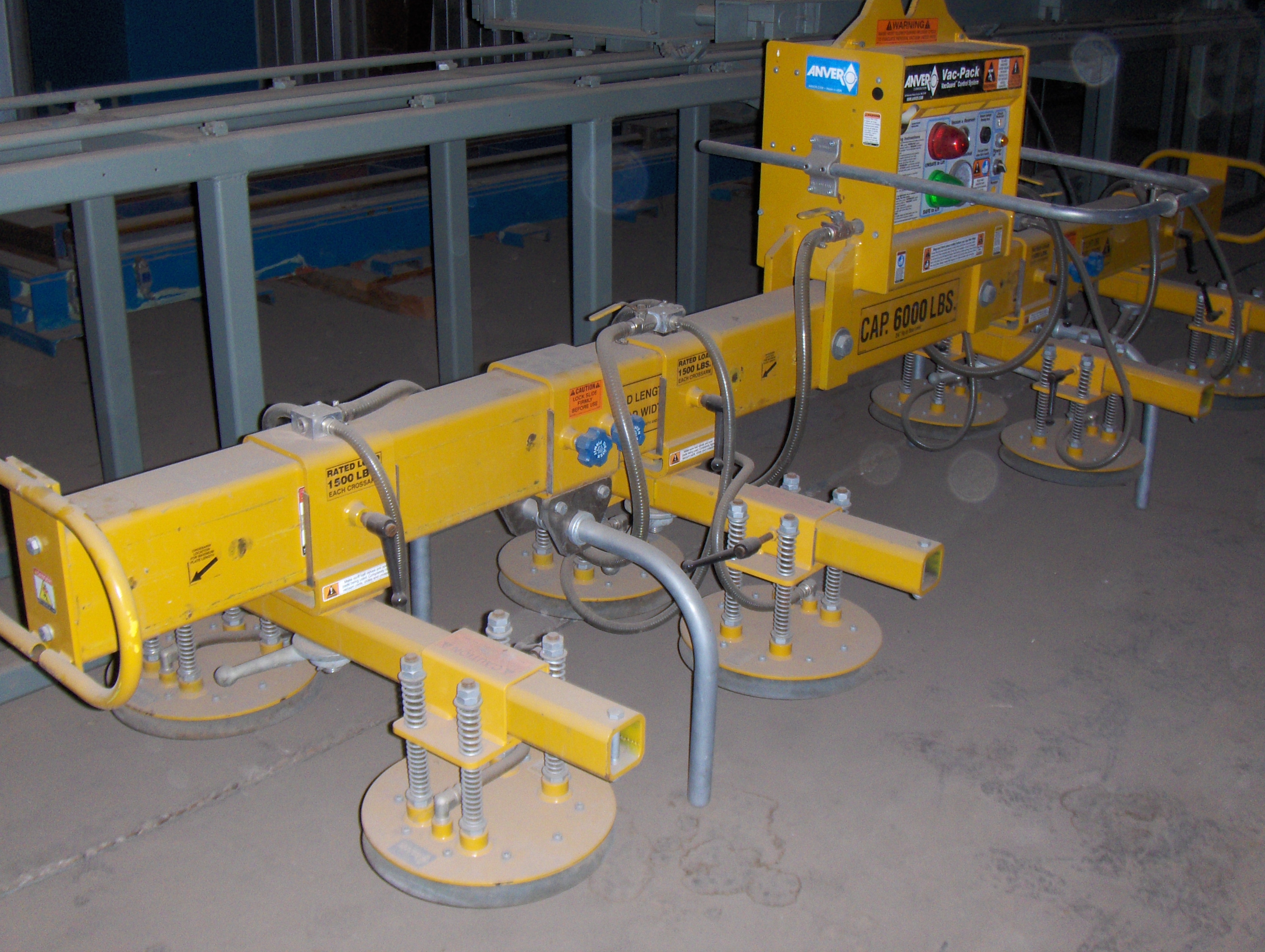 Used 6,000 lb. Anver Vacuum Type Sheet Lifter