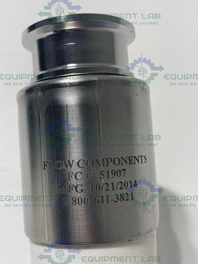 Used Sani-Tech  STHT-R-HD-1500 96" Silicone Hose w/ 1 1/2" Sanitary Fitting