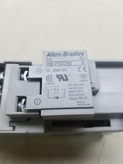 Used Allen-Bradley 100-C09Z*10 Ser.A, 100-F Ser.B, 100-FSD250 Ser.A