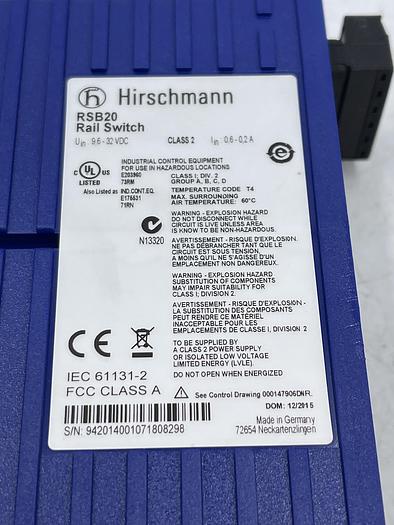 Used Hirschmann RSB20