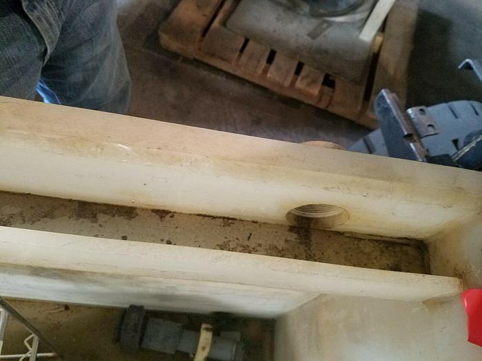 Used Reinforced Polypropylene Tank 27" x 40" x 28 deep Plating Washing