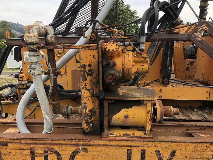 Used HB19356 Drain-hole Drill, mounted on Case 1150C Dozer Jensen JDC HV100  on Case 1150C track drill