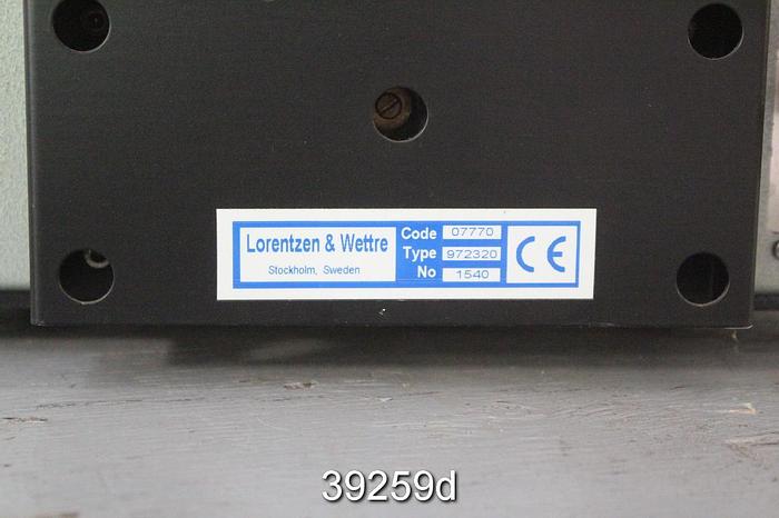 Used Lorentzen & Wettre ELREPHO 1200-1411 Spectrophotometer #39259