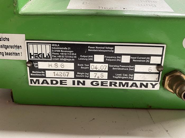 Used Hegla HSG