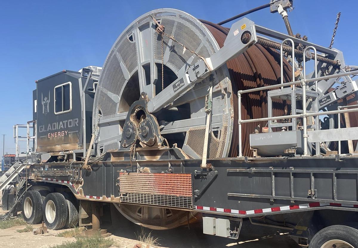 Used 2013 Peerless Limited Coil Tubing Reel Trailer