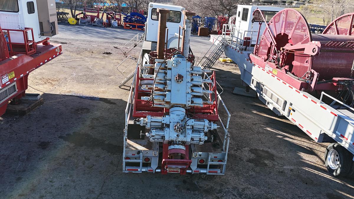 Used 2015 Hydra Rig 6100 10-Axle with Jeep & Booster Coil Tubing Trailer & Support Trailer