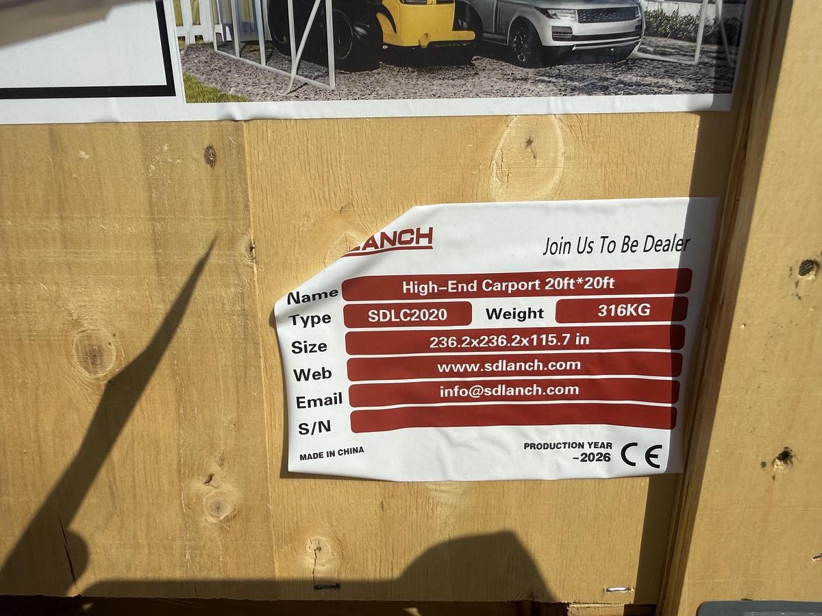 Used 20'x20' Double Garage Metal Shed (UNUSED)