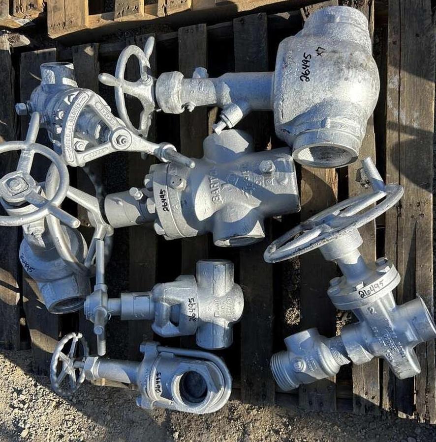 Used (1) Wheatley 2" 3K, (1) Barton 2 9/16" 5K, (2) Orbit 4"/3" 2K, (1) ACF 2" 2K, (1) Demco 2" 2K Valves