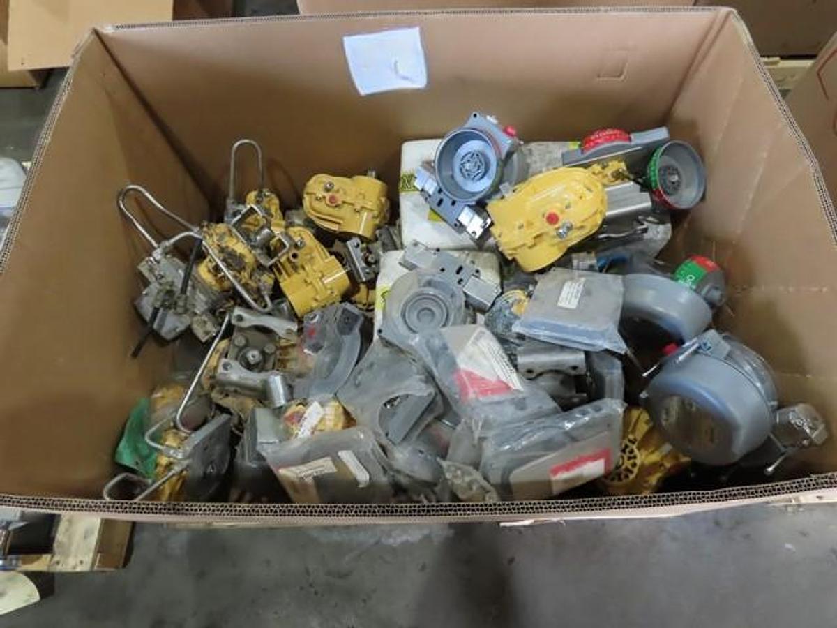Used Assorted Kinetrol Pneumatic Actuators with Mounting Brackets